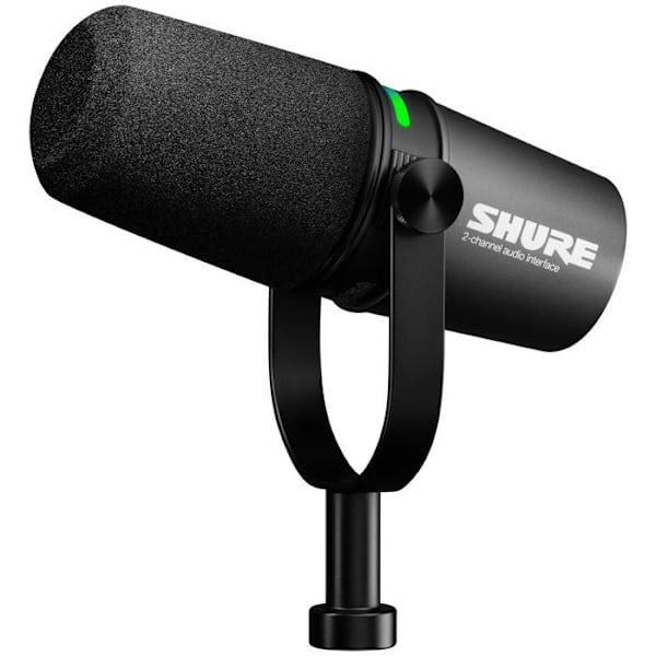 Micro Dynamique - Shure - MV7i - USB-C - Musta - Sisällöntuottajat, Podcasterit