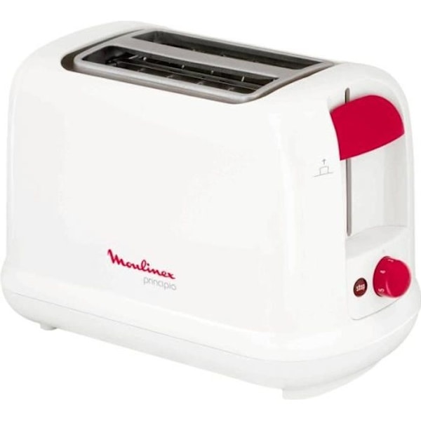 MOULINEX Principio brödrost - Vit - 2 skivor - 7 bryningsnivåer - Avfrostningsfunktion Vit