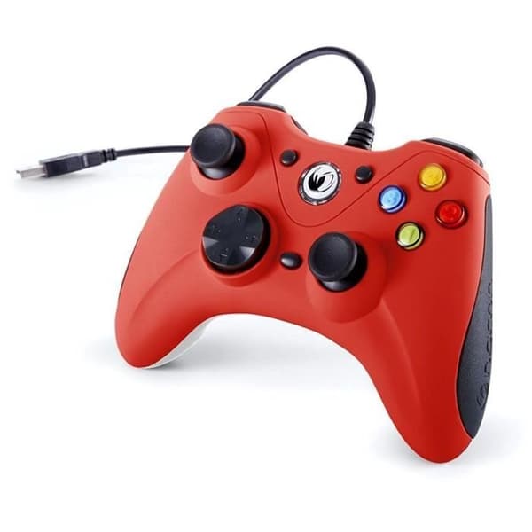 Kabelansluten Controller Big Ben Nacon PCGC-100XF Röd för PC Röd