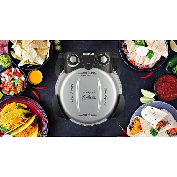 Pizzaovn G3 FERRARI - Limited Edition - 31cm - 1200 Watt - Stenplade - Grå / Sort Grå och svart