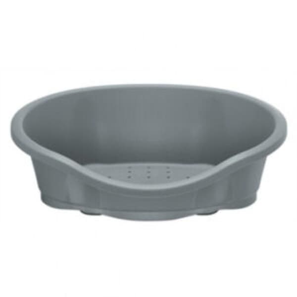 Hundsäng - Plast 95 - Grå - 80 cm - Inomhus Grå