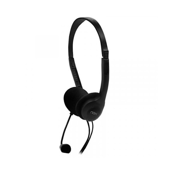 NOX Auricular Stereo med fleksibel mikrofon.VOICE ONE