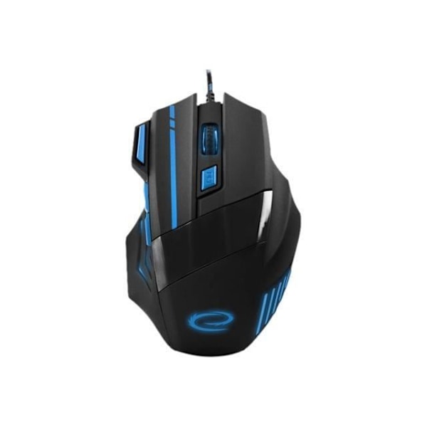 Optisk kabelmus Esperanza MX201 WOLF - 7 knapper - blå