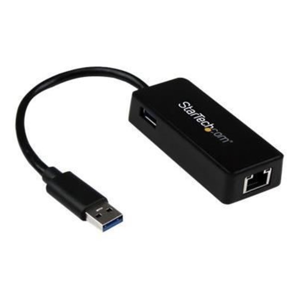 USB 3.0 - GbE -verkkosovitin USB-portilla - Gigabit Ethernet-verkkokortti USB - RJ45 - Musta - USB31000SPTB