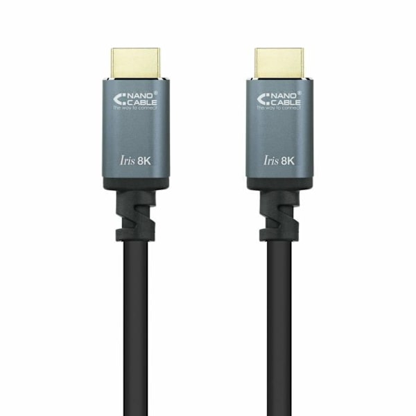 Nanokaapelin tarvikkeet - 10.15.8002 - HDMI 2.1 Iris 8 K kaapeli Musta 2 m