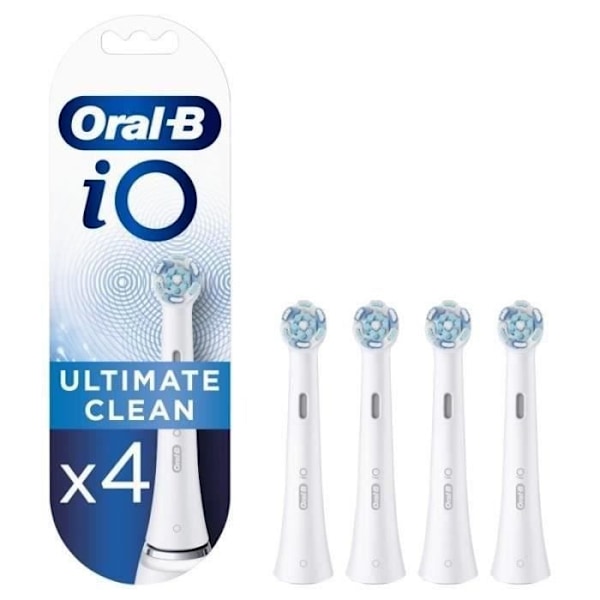 Oral-B iO Ultimate Clean Borsthuvuden, 4 x Vit