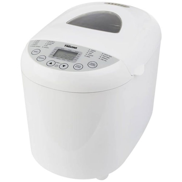 Brødmaskine - TRISTAR - BM-4586 - Kapacitet 1000 gr - 19 programmer - Glutenfri funktion