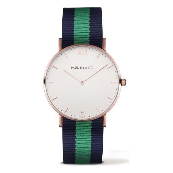 Klocka - Paul Hewitt - PH-SA-R-ST-W-NG-20 - Ø 39 mm - Quartz - Nylon Blå, grön, rosa
