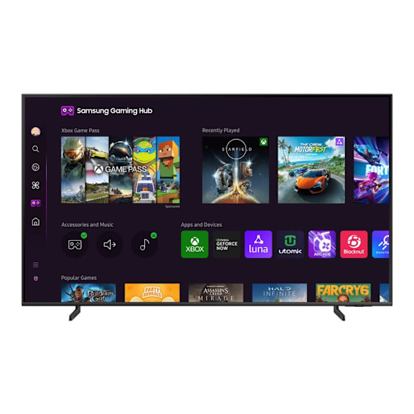 TV QLED 4K - SAMSUNG - TQ75Q64D - 75 tommer - Smart TV Tizen - Tyndt design 25 mm