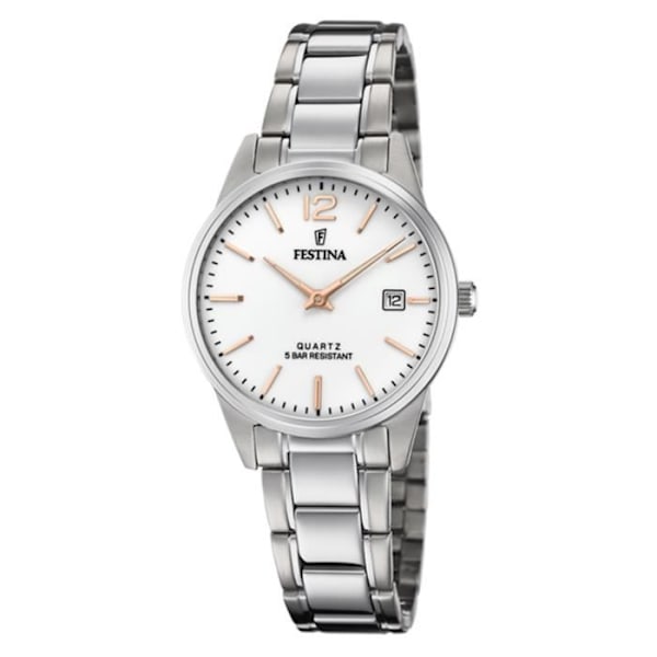Ur - FESTINA - Dame - Rustfrit stål - Hvid urskive - Chic stil