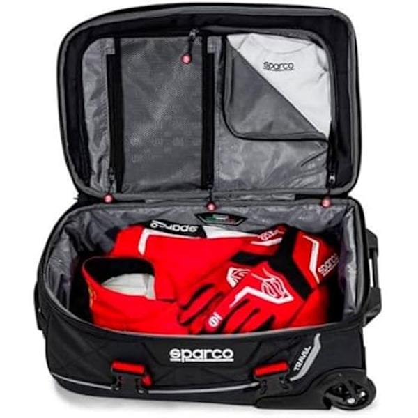 Rygsæk - SPARCO - 016438MRRS - Rød og sort - Polyester - Fire sæsoner