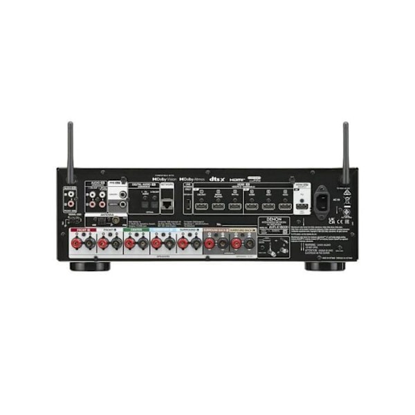 Denon AVR-X1800H AV-vastaanotin 8K 3D 7.2/5.2.2 Dolby Atmos ja DTS:X musta