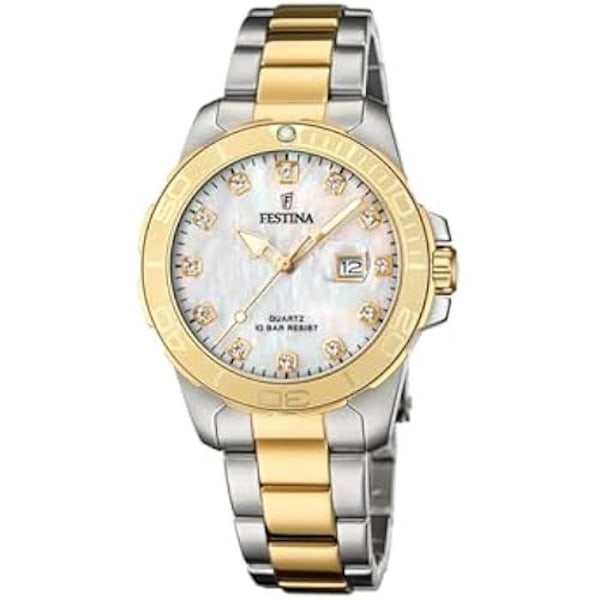 Mandurover Festina Analog-Digital Quartz med Sølvarmbånd - Sport - Vandafvisende 5 Atm Pengar