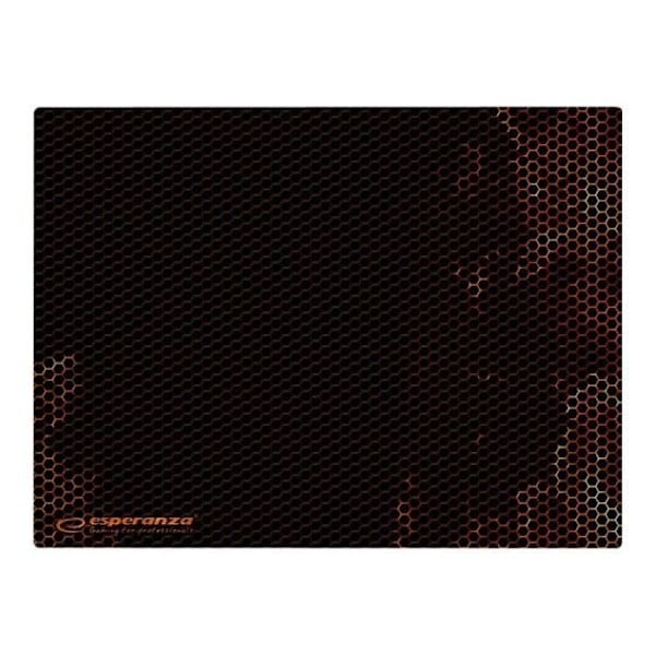 Musemåtte - Esperanza - GAMING FLAME MAXI - 40 cm - Skridsikker - Sort