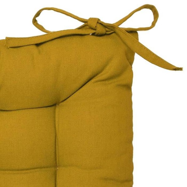Sennepsgul stoleunderlag i vat 38x38 cm - Gul - Atmosphera indretningsarkitekt