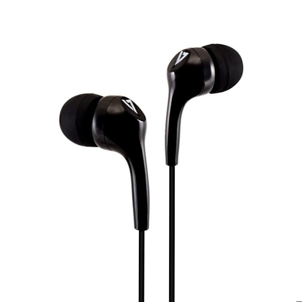 Hovedtelefoner - V7 - HA105-3EB - Kablet - In-ear - 32 Ohm - Sort Svart