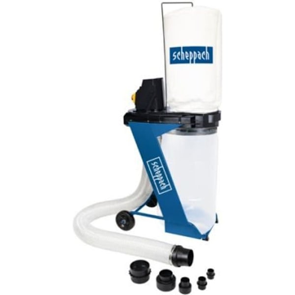 Værkstedsstøvsuger 75L - SCHEPPACH - DC500 - 550W - 1150 m³/h - 6 adaptere blått och svart