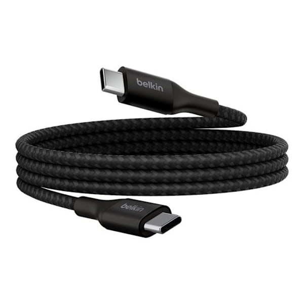 USB-C-kabel - BELKIN - CAB015BT1MBK - 1 m - Sort - Hurtigopladning 240 W