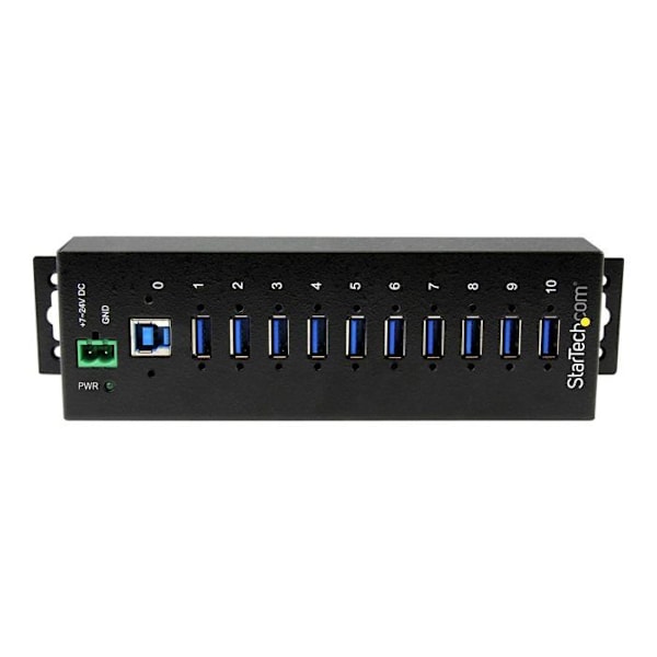 USB 3.0 - STARTECH.COM - ST1030USBM - 10 porttia - Ylijännitesuojaus - Metalli