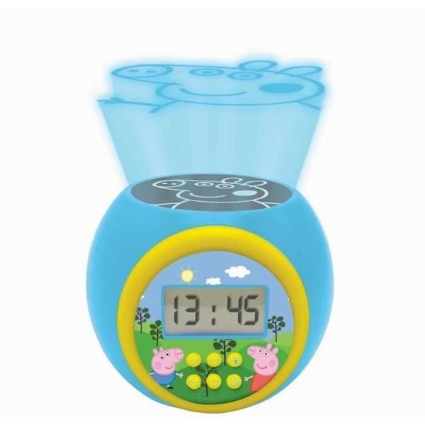 Peppa Pig projektorvækkeur med timer Flerfarvet