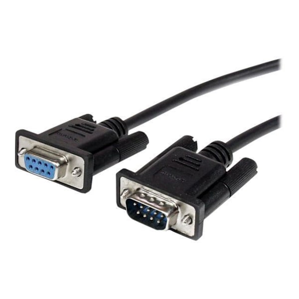 DB9 RS232 direkte forbindelseskabel - STARTECH.COM - serie forlængerkabel - 50 cm - Sort