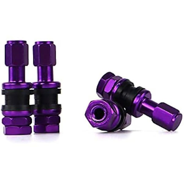 OMP-venttiili - Alumiini - Violetti - Universal Fit - 4 kpl - Pyöreä