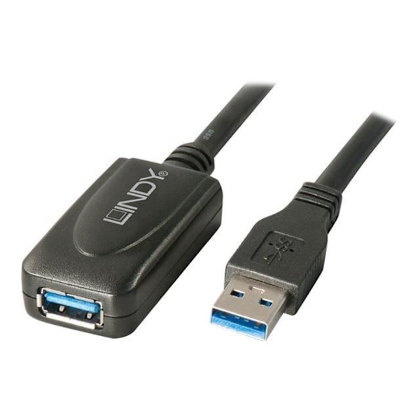 Aktiivinen USB 3.0 jatkokaapeli, 5m