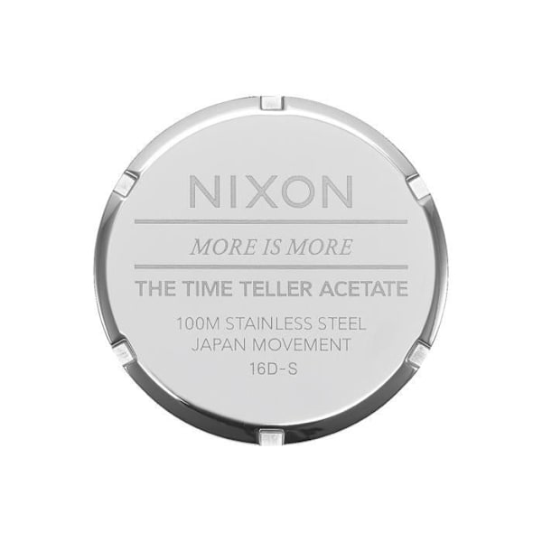 Kello - Nixon - Time Teller - Akaatti - Ruutu/hopea - Yksi koko Rosa/sølv