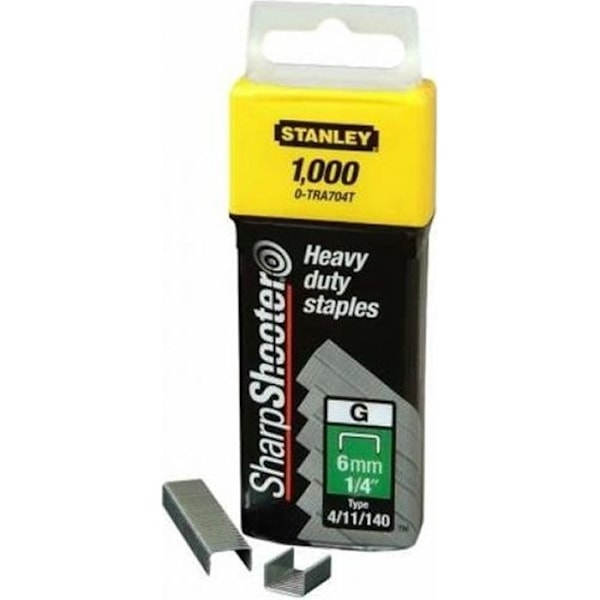 Niitit 10 mm tyyppi G laatikko 1000 - STANLEY - 1-TRA706T pengar