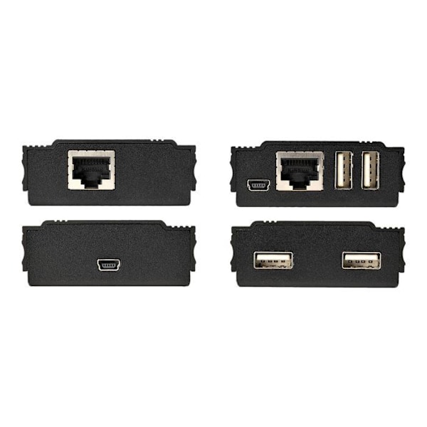 USB 2.0 - StarTech.com - 4 Porttia - 100m Ethernet-kaapeli - Metallikotelo - Liitä ja käytä