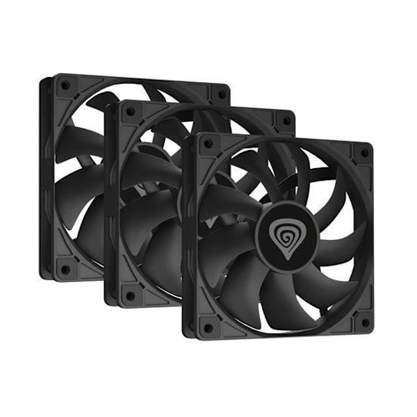 Natec Tuuletin Genesis Oxal 120 3 kpl - 5901969439144 musta