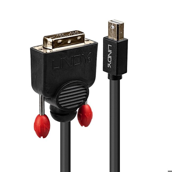 Mini DisplayPort - DVI-D aktiivinen kaapeli - LINDY - Musta - 2 m