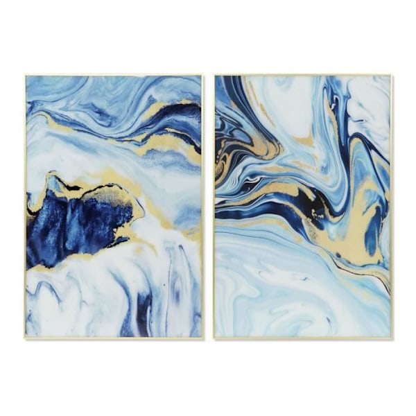 dkd heminredningsram 80 x 2,5 x 120 cm modern abstrakt (2 enheter)