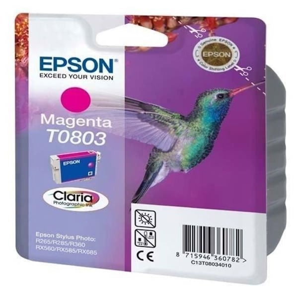 EPSON T0803 Magenta mustepatruuna - Hummingbird (C13T08034011)