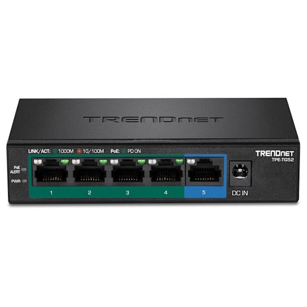 Switch - Trendnet - TPE-TG52 - 52 porte - Gigabit Ethernet - 2 års garanti Sort