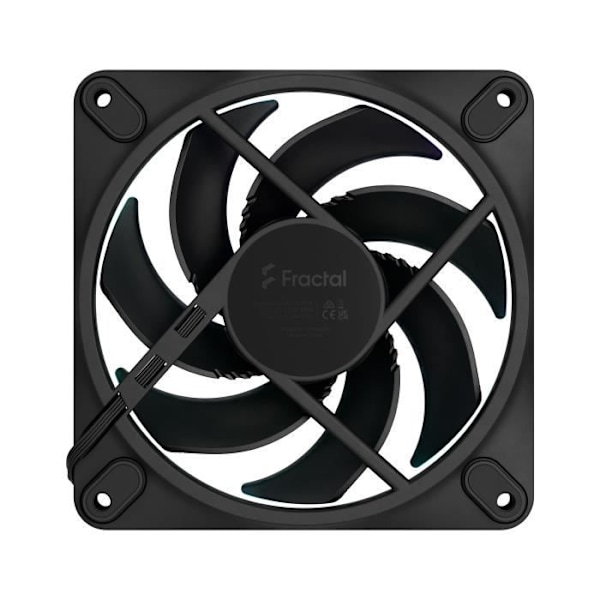 PC-fläkt - FRACTAL DESIGN - Momentum 12 RGB - 3-pack - FDB - ARGB Gen 2 ljusring - PWM-kontroll Svart