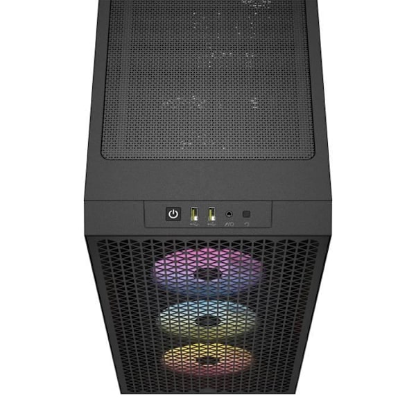 PC-kotelo - CORSAIR - 3000D RGB AIRFLOW - ATX Keskikoko - 3 AR120 RGB -tuuletinta - Musta