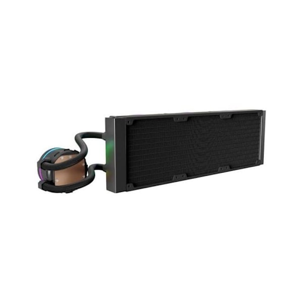 Nfortec - ATRIA X nestemäinen prosessorijäähdytys ARGB 360mm, Infinity Mirror 360 astetta kääntyvä, 3x 120mm PWM ARGB -tuulettimet, AMD ja Intel
