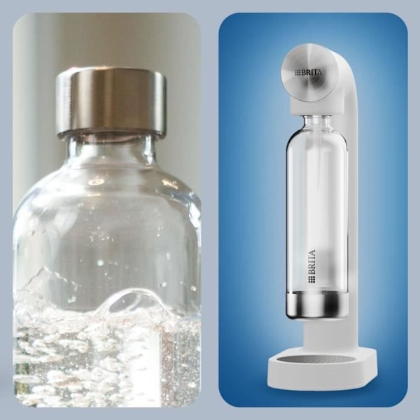 Pakkaus 2 BRITA-pulloa - SodaONE-koneelle - Kapasiteetti 1L - PET Transparent