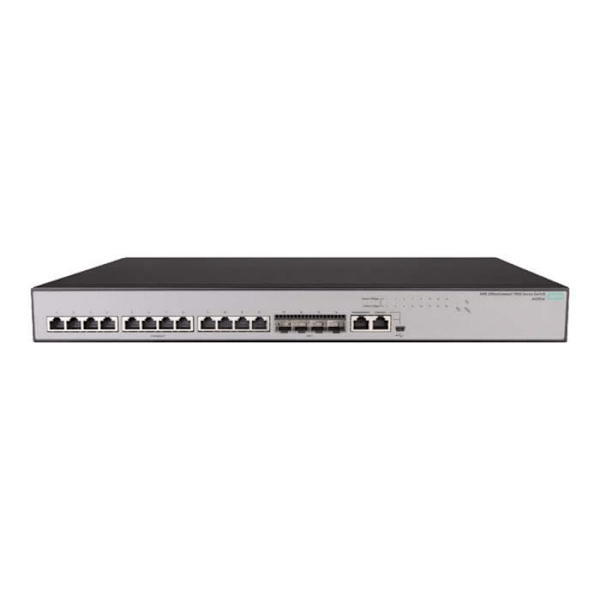 HPE OfficeConnect 1950 Layer 3 Switch 12XGT 4SFP+ 12 Port Manageable - 3 Layer Understøttet - Modulær - Twisted Pair Grå
