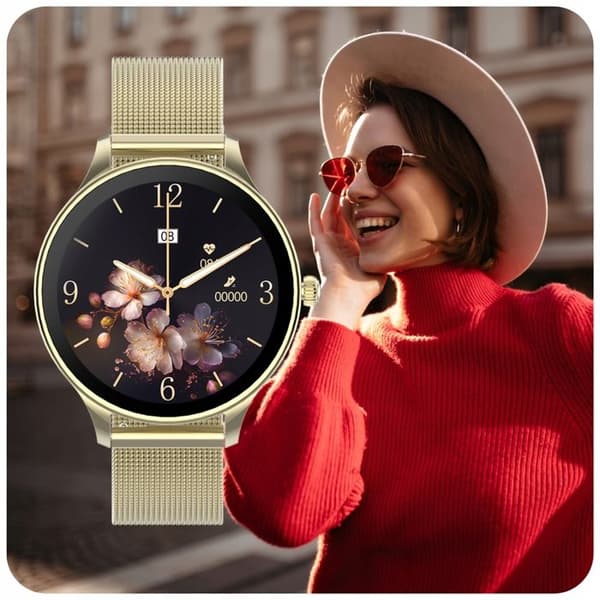Montre intelligent Forever SB-306 guld