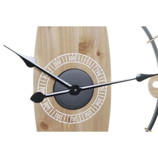 Vægur Thyann Natural MDF hvidt jern (61 x 4,5 x 66 cm)
