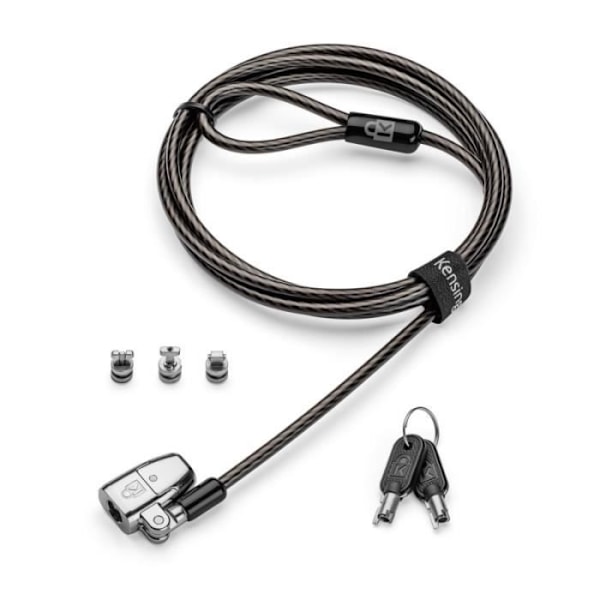 Turvakaapeli - KENSINGTON - ClickSafe 2.0 - 1.8 m - Yhteensopiva kaikkien kaapelin pidikkeiden kanssa