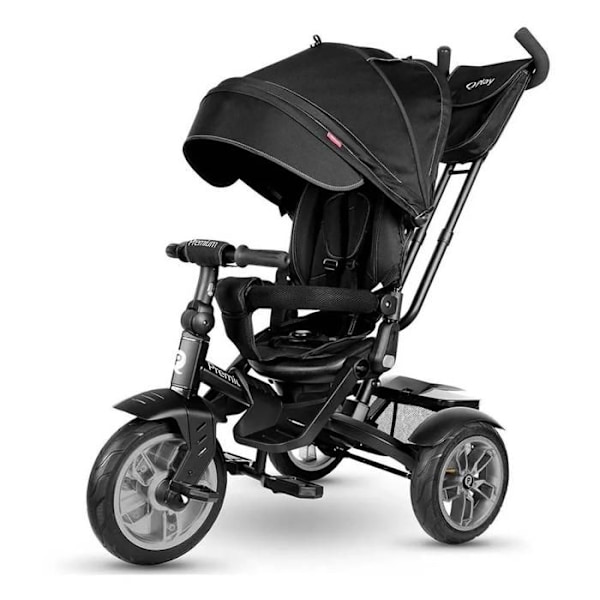 Trike Puslespil - QPLAY - Premium 6 i 1 - Sort - Justerbart sæde - 5 punkt sele