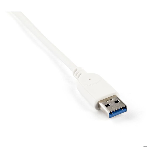 STARTECH Bærbar USB 3.0 Hub - 3 porte med integreret kabel - USB 3.0 Plus Gigabit Ethernet Hub - Aluminium