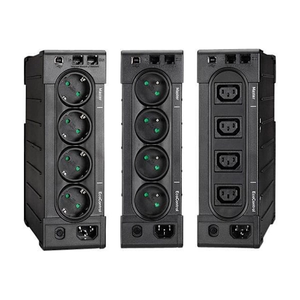 UPS - EATON - Ellipse PRO 650 USB IEC - Line-Interactive UPS - 650VA (4 IEC-stik) - Standardiseret overspændingsbeskytter - ELP650IEC Sort