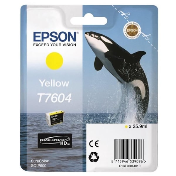EPSON T7604 gul blækpatron - Orca (C13T76044010)