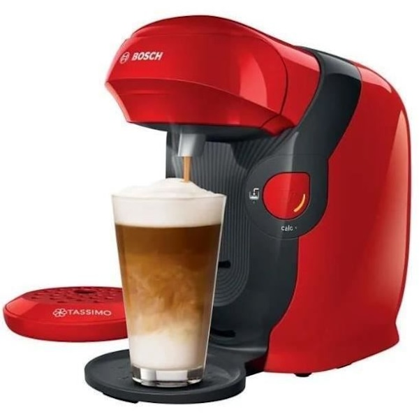 BOSCH TAS1103 Tassimo Red multidrik-maskine - Tryk 3,3bar - Vandtankkapacitet 0,7l Röd