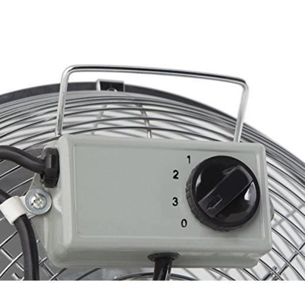 ORBEGOZO PW 1332 piedestalventilator - Industriel stil - 3 hastigheder - Bladdiameter 30 cm harmaa