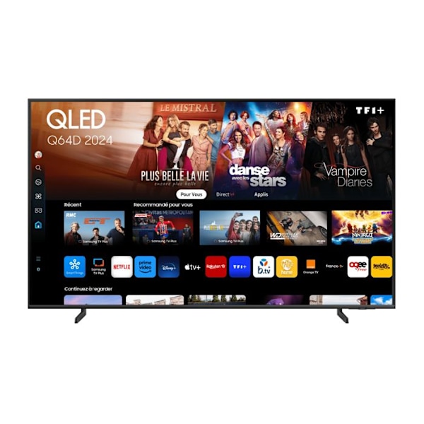 TV QLED 4K - SAMSUNG - TQ75Q64D - 75 tommer - Smart TV Tizen - Tyndt design 25 mm